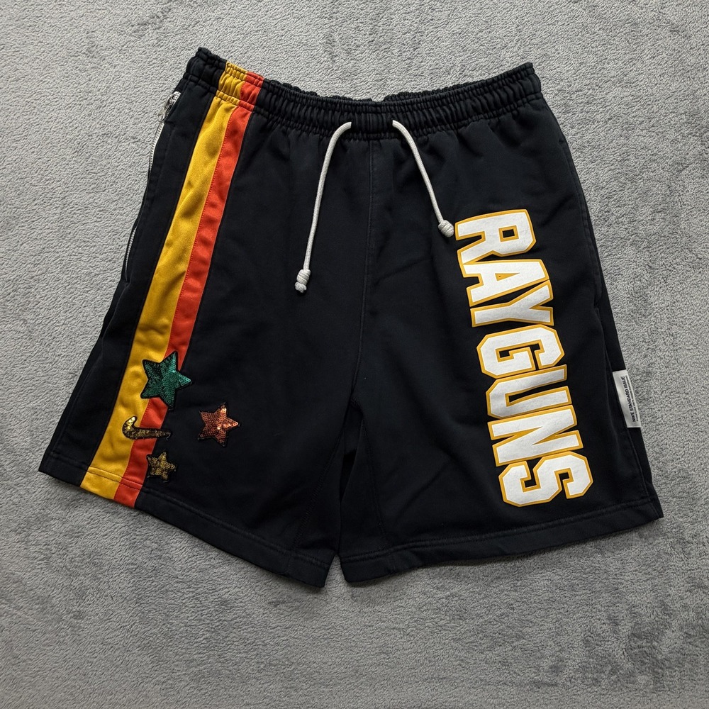 Nike Shorts Mens Medium Black Rayguns Dri-FIT Sequin Stars Basketball CV1936-010